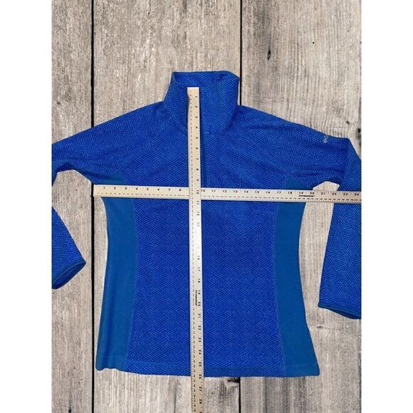 Columbia 1/4 Zip Fleece Pullover Long Sleeve Top Blue Women’s Size Medium - Picture 2 of 6